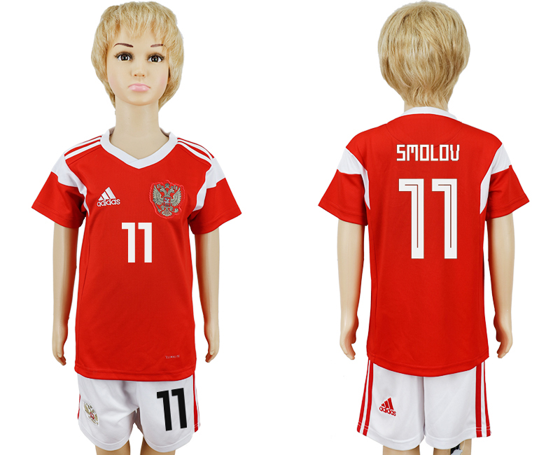 2018 maillot pour enfants RUSSIA CHIRLDREN #11 SMOLOV